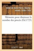 Mémoire Pour Diminuer Le Nombre Des Procès