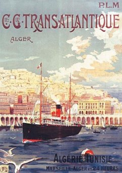 Carnet Ligné Affiche Transatlantique Alger - Le Quesne, Fernand