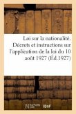 Loi Sur La Nationalité
