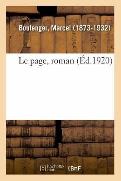 Le page, roman - Boulenger, Marcel