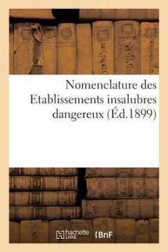 Nomenclature Des Etablissements Insalubres Dangereux Ou Incommodes Annexée Aux Décrets Du 3 Mai 1886: Et Suivants Jusqu'au 10 Octobre 1899 - Collectif