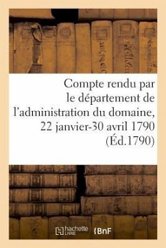 Second Compte Des Recettes Et Dépenses Rendu Par Le Département de l'Administration - Bnf Vide