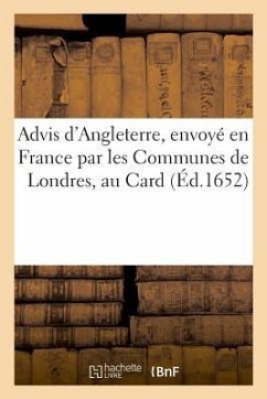 Advis d'Angleterre, Envoyé En France Par Les Communes de Londres, Au Card - Duvivier-F