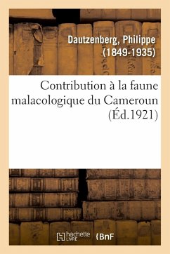 Cover Contribution À La Faune Malacologique Du Cameroun