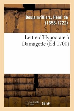 Cover Lettre d'Hypocrate À Damagette