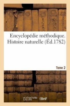 Cover Encyclopédie Méthodique. Histoire Naturelle. Tome 2
