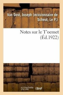 Notes Sur Le t'Oemet - Oost, Joseph van