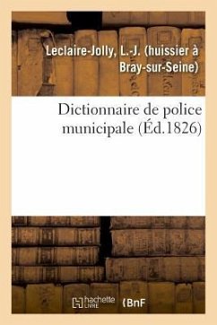Cover Dictionnaire de Police Municipale