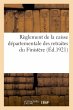 Règlement de la Caisse Départementale... - Bild 1