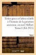 Textes Grecs Et Latins Relatifs À... - Bild 1
