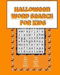 Halloween Word Search For Kids - Spooky, Boo