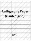 Calligraphy Paper (slanted grid)