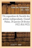 33e Exposition de Société Des Artistes Indépendants, Catalogue