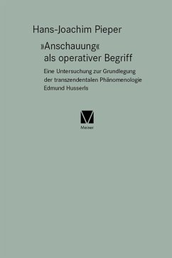»Anschauung« als operativer Begriff (eBook, PDF) - Pieper, Hans-Joachim