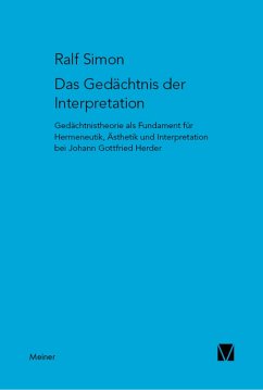 Das Gedächtnis der Interpretation (eBook, PDF) - Simon, Ralf
