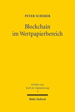 Blockchain im Wertpapierbereich - Scherer, Peter