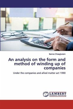 An analysis on the form and method of winding up of companies