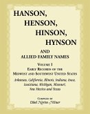 Hanson, Henson, Hinson, Hynson, and Allied Family Names, Volume 1