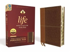 Niv, Life Application Study Bible, Third Edition, Personal Size, Leathersoft, Brown, Indexed, Red Letter Edition - Zondervan
