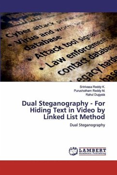 Dual Steganography - For Hiding Text in Video by Linked List Method