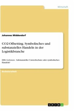 CO2-Offsetting. Symbolisches und substanzielles Handeln in der Logistikbranche