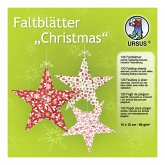 URSUS Faltblätter "Christmas", 15 x 15 cm URSUS Faltblätter "Christmas", 15 x 15 cm