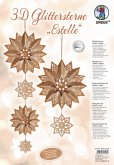 URSUS 3D-Glittersterne "Estelle", kupfer