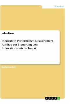 Innovation Performance Measurement. Ansätze zur Steuerung von Innovationsunternehmen - Bauer, Lukas