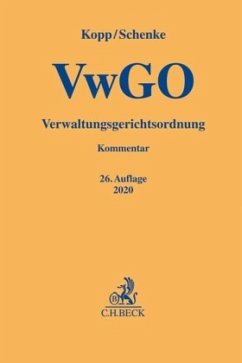 Verwaltungsgerichtsordnung VwGO, Kommentar - Schenke, Wolf-Rüdiger;Kopp, Ferdinand O.