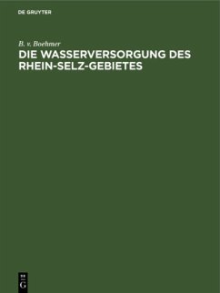 Cover Die Wasserversorgung des Rhein-Selz-Gebietes