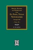 Births, Deaths and Marriages from El Paso Newspapers through 1885