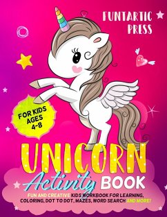 Unicorn Activity Book for Kids Ages 4-8 - Funtartic, Press