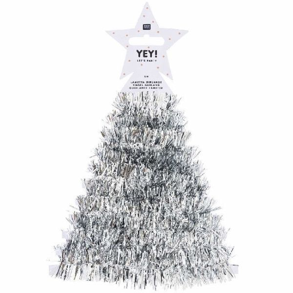 Lametta Girlande Silber