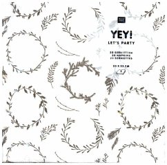 Cover Servietten, Kränze, Weiß, FSC Mix