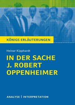 In der Sache J. Robert Oppenheimer von Heinar Kipphardt - Kipphardt, Heinar