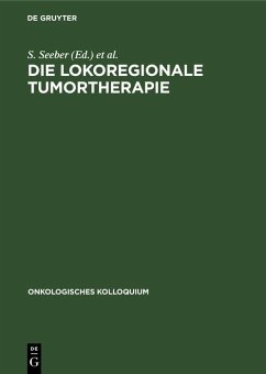 Cover Die lokoregionale Tumortherapie (eBook, PDF)