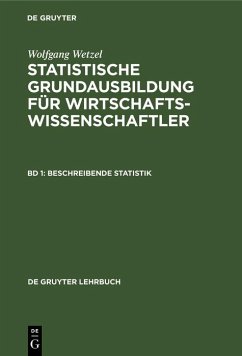 Beschreibende Statistik (eBook, PDF) - Wetzel, Wolfgang