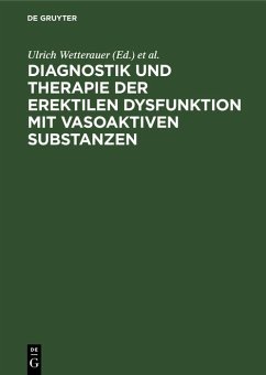 Cover Diagnostik und Therapie der erektilen Dysfunktion mit vasoaktiven Substanzen (eBook, PDF)