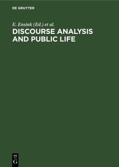 Cover Discourse Analysis and Public Life (eBook, PDF)