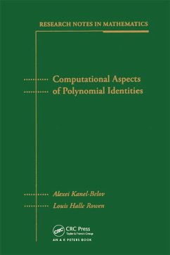 Computational Aspects of Polynomial Identities (eBook, PDF) - Kanel-Belov, Alexei; Rowen, Louis Halle