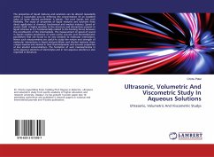 Ultrasonic, Volumetric And Viscometric Study In Aqueous Solutions - Patel, Chintu