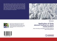 Application of finite element method on sheet metal product