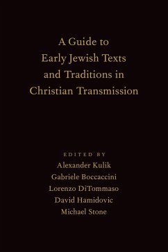 Cover A Guide to Early Jewish Texts and Traditions in Christian Transmission (eBook, PDF)