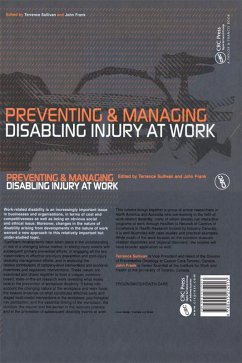 Cover Preventing and Managing Disabling Injury at Work (eBook, PDF)