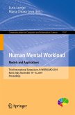 Human Mental Workload: Models and Applications (eBook, PDF)
