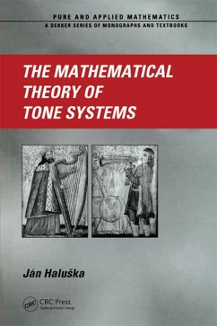 The Mathematical Theory of Tone Systems (eBook, PDF) - Haluska, Jan