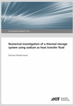 Numerical investigation of a thermal storage system using sodium as heat transfer fluid