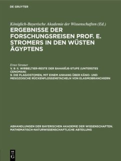 II. Wirbeltier-Reste der Baharîje-Stufe (unterstes Cenoman) 9. Die Plagiostomen, mit einem Anhang über käno- und mesozoische Rückenflossenstacheln von Elasmobranchiern - Stromer, Ernst