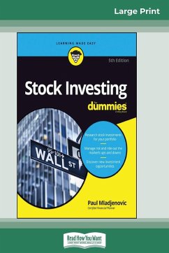 Stock Investing For Dummies, 5th Edition (16pt Large Print Edition) - Mladjenovic, Paul