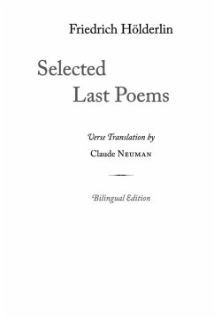 Selected Last Poems - Hölderlin, Friedrich